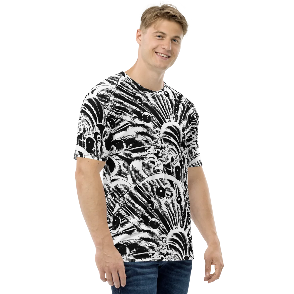 Ink Jungle on Men's Crew Neck T-Shirt — Right