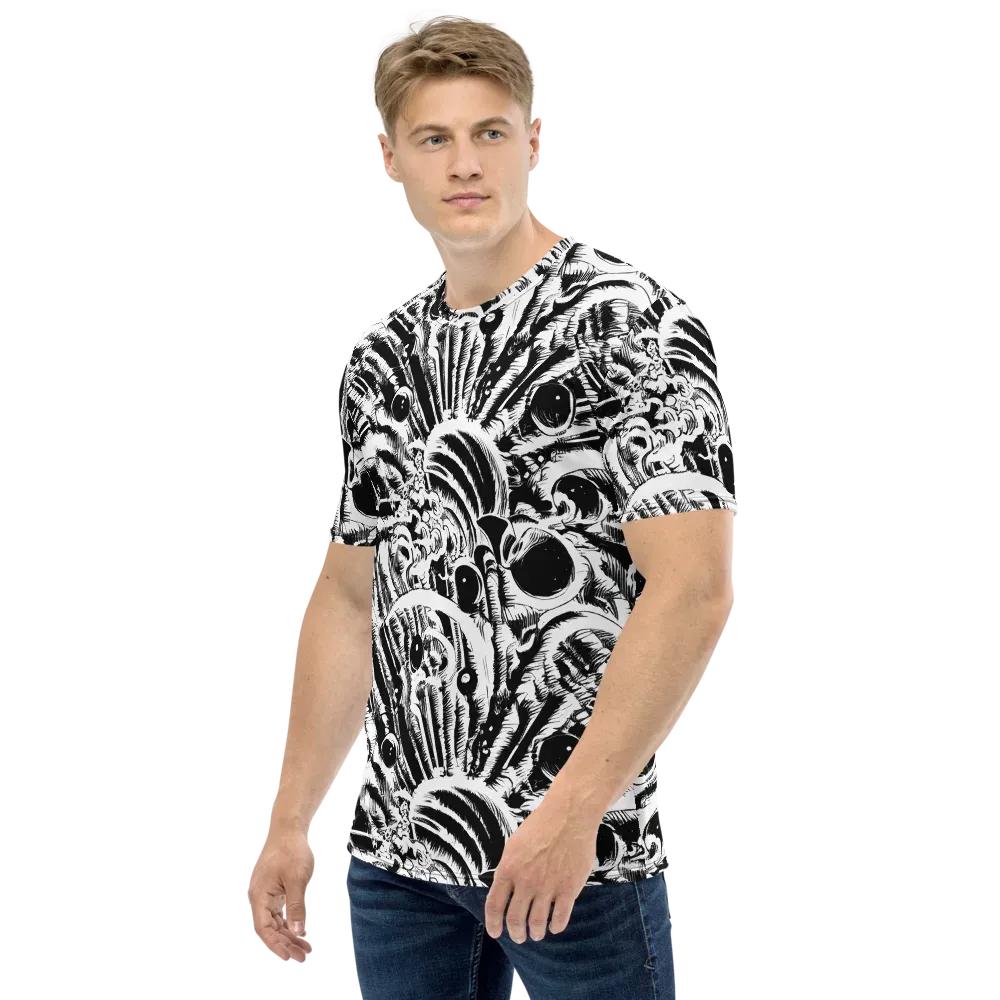 Ink Jungle on Men's Crew Neck T-Shirt — Left