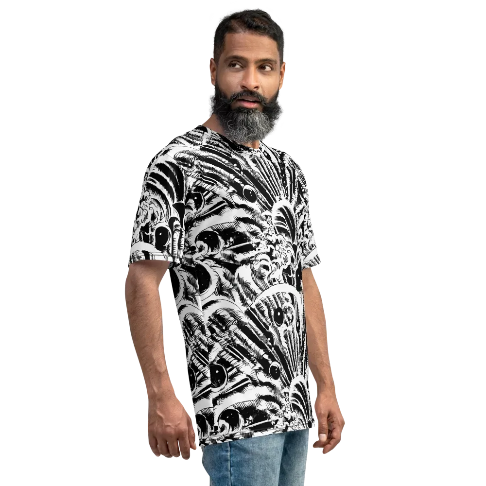 Ink Jungle on Men's Crew Neck T-Shirt — Right