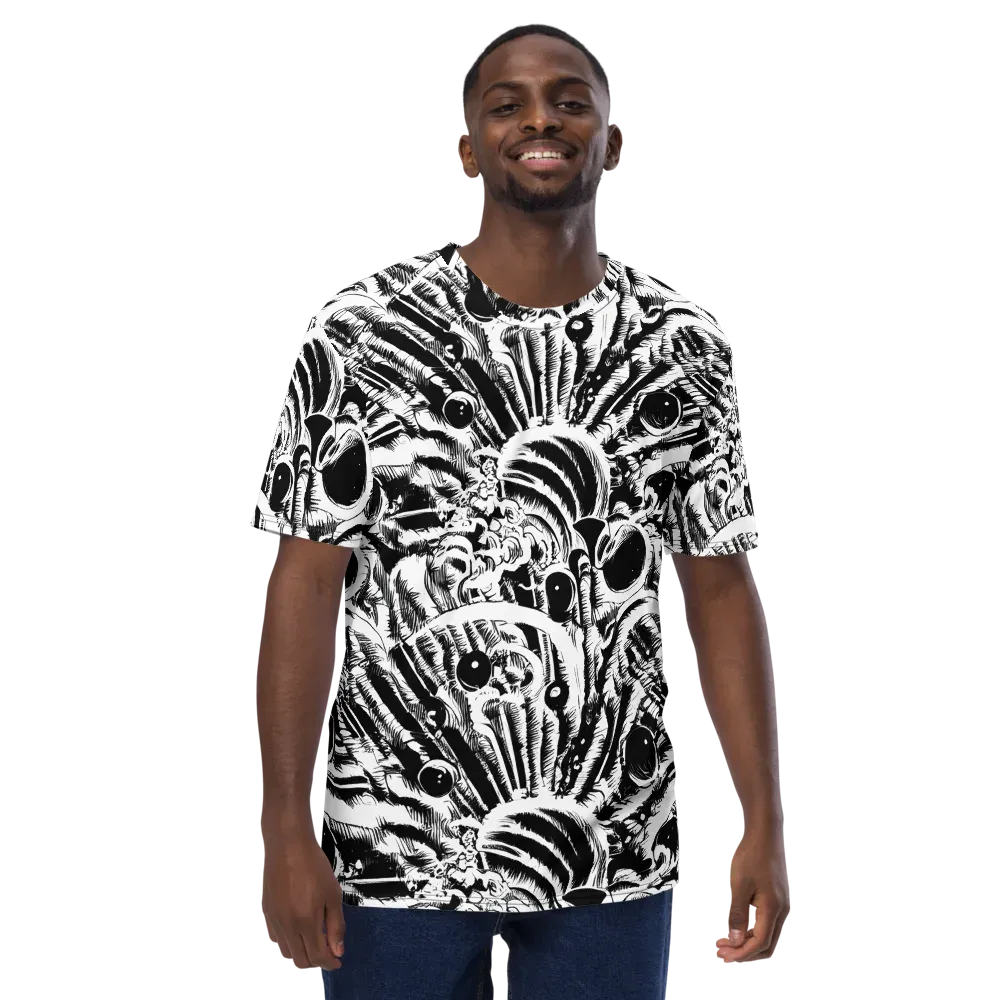 Ink Jungle on Men's Crew Neck T-Shirt — Front
