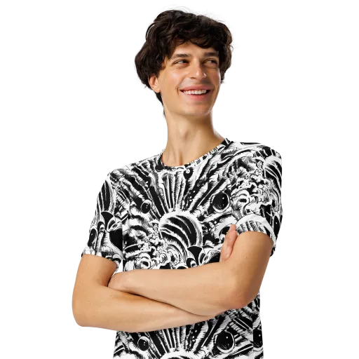 Ink Jungle on a Men's Crew Neck T-Shirt
