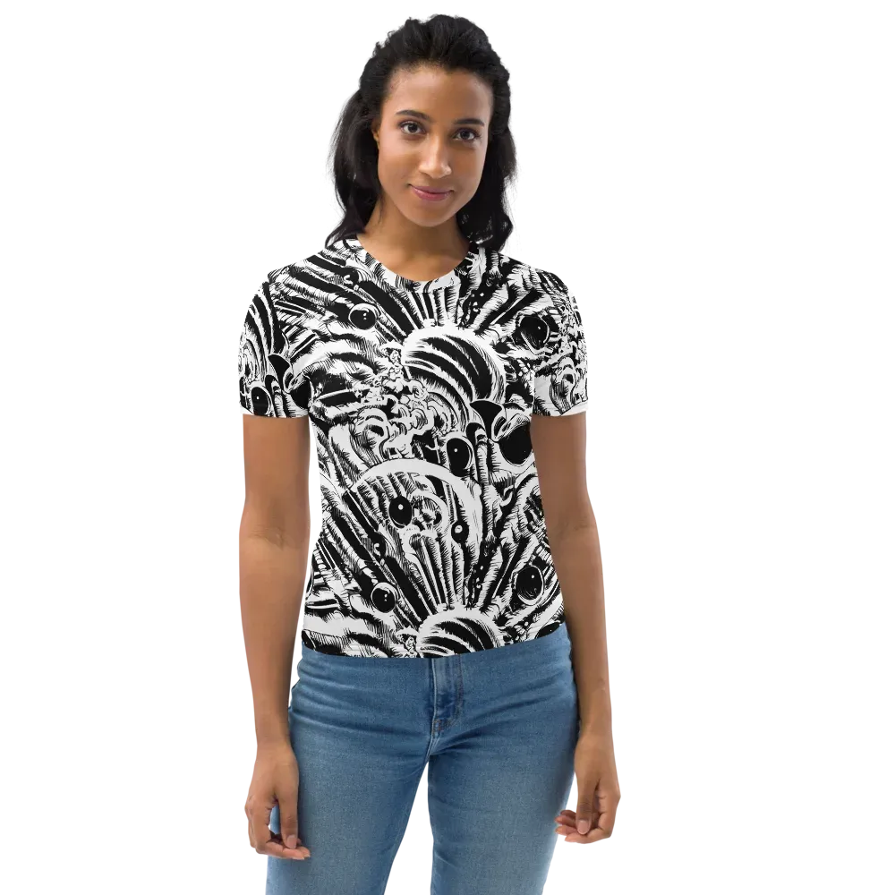 Ink Jungle on Women's Crew Neck T-Shirt — Front