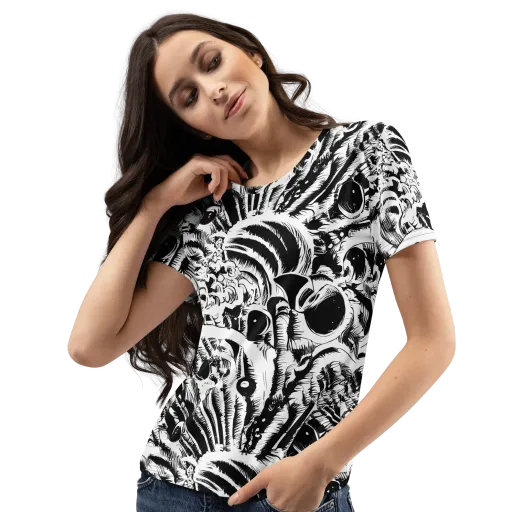 Ink Jungle on a Women's Crew Neck T-Shirt