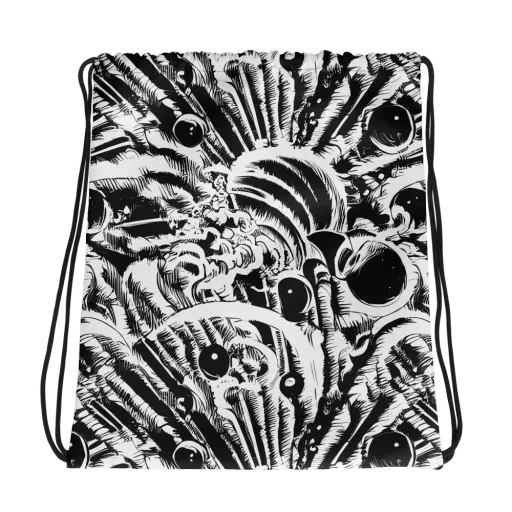 Ink Jungle on a Drawstring Bag