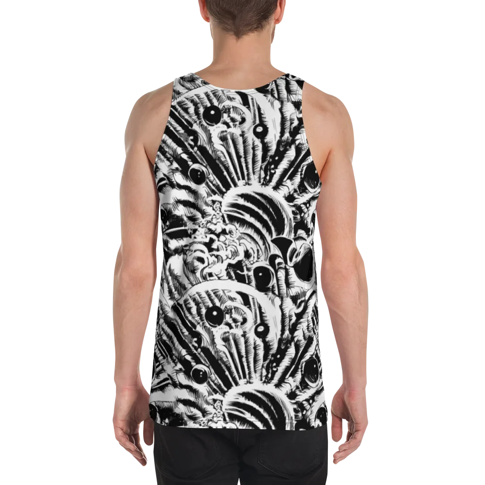 Ink Jungle on Men's Tank Top — Back