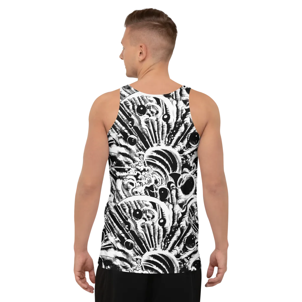 Ink Jungle on Men's Tank Top — Back