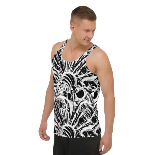 Ink Jungle on a Men's Tank Top