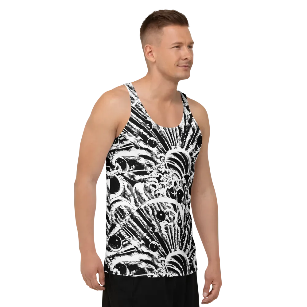 Ink Jungle on Men's Tank Top — Right Front