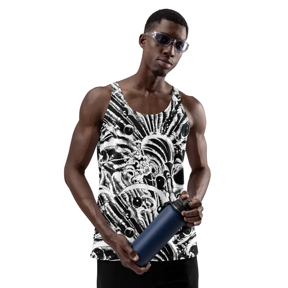 Ink Jungle on Men's Tank Top — Front