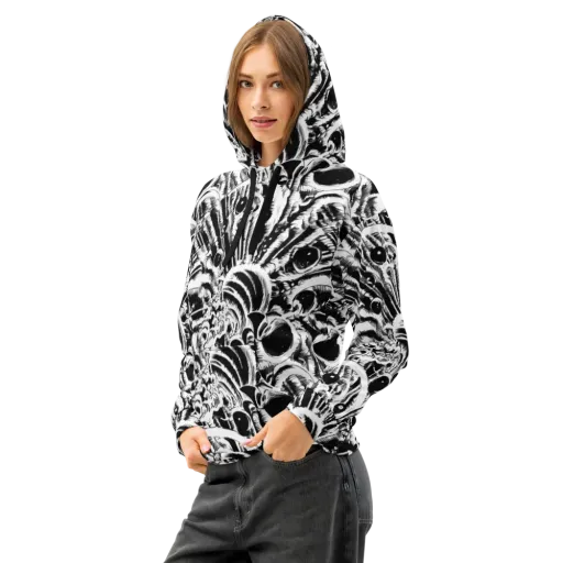 Ink Jungle on a Cotton Hoodie