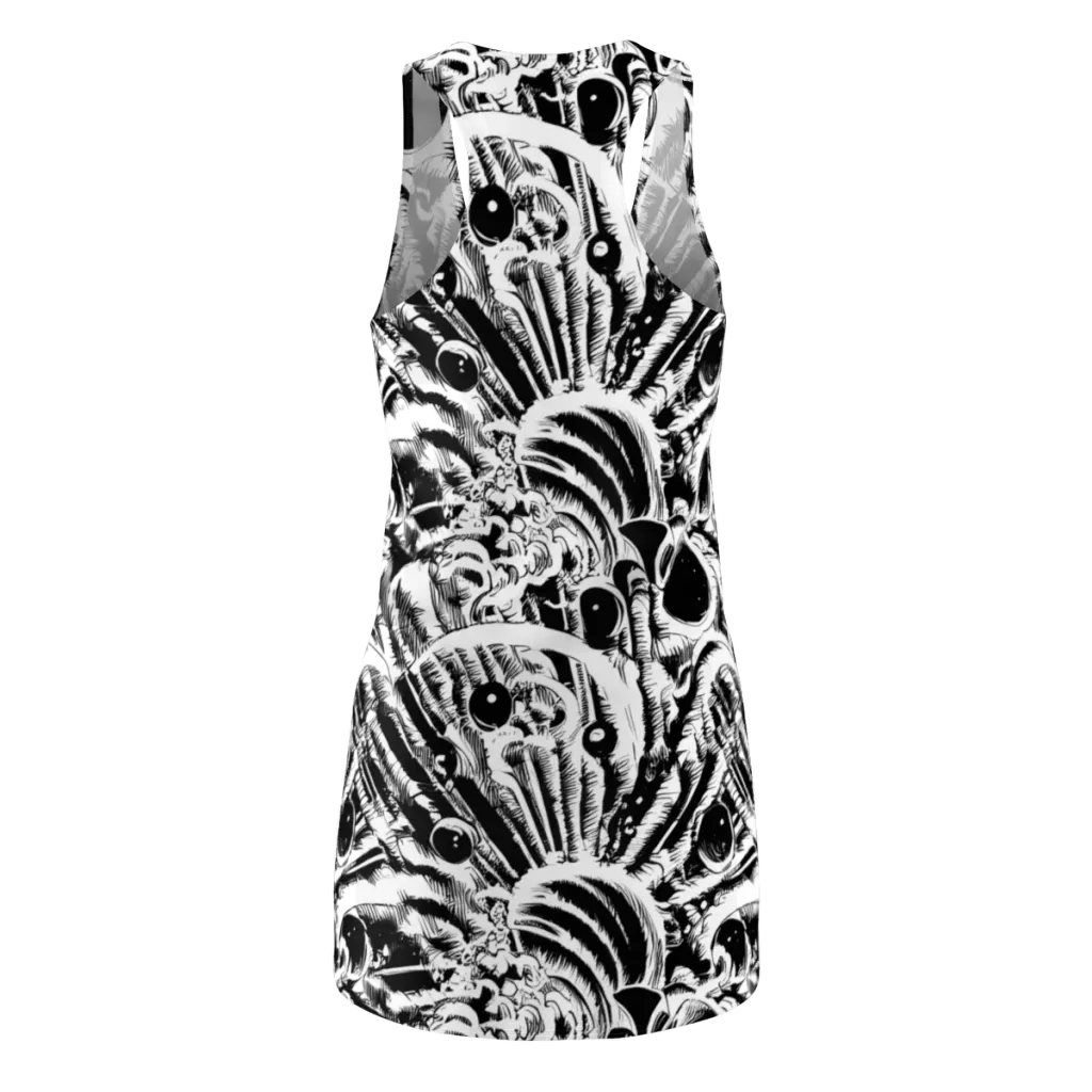 Ink Jungle on Racerback Dress — Back
