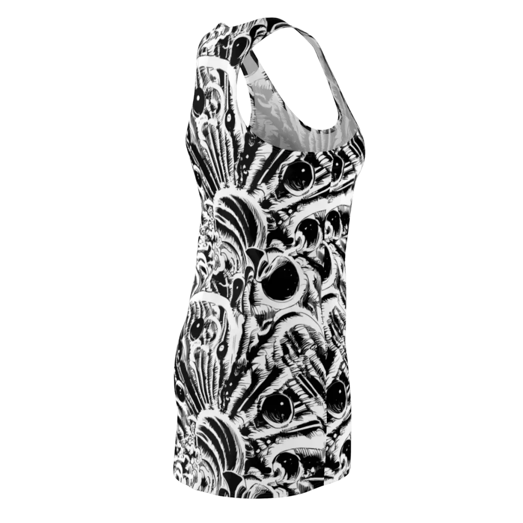 Ink Jungle on Racerback Dress — Back Side