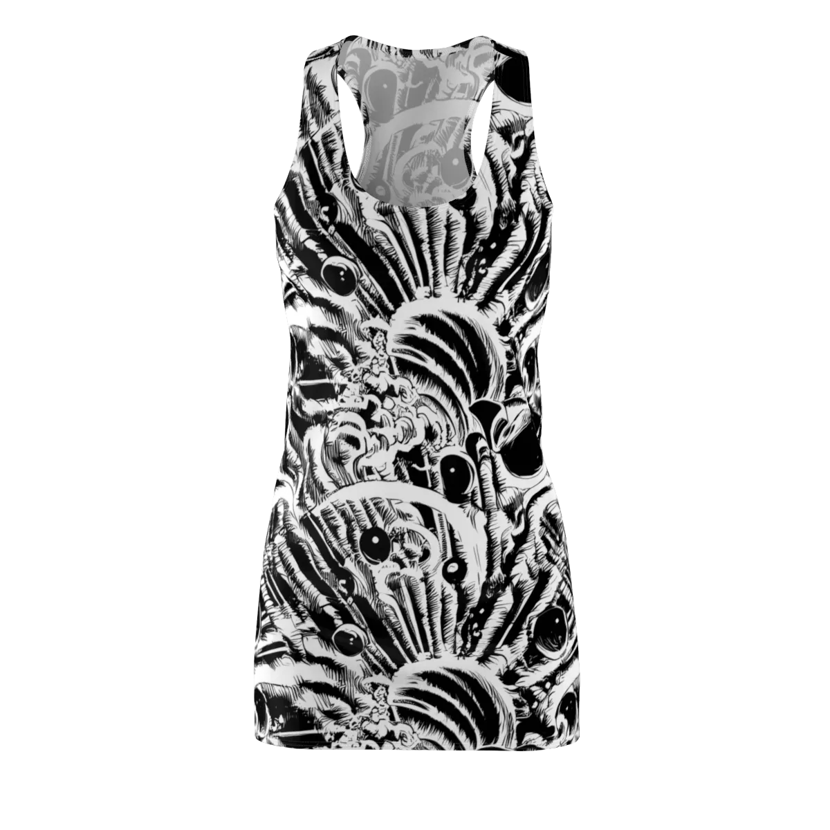 Ink Jungle on Racerback Dress — Front