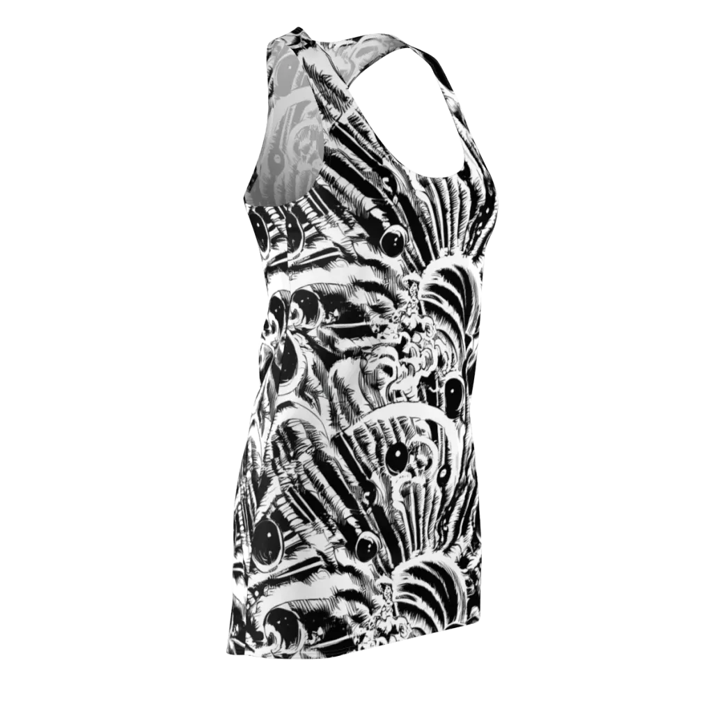 Ink Jungle on Racerback Dress — Front Side