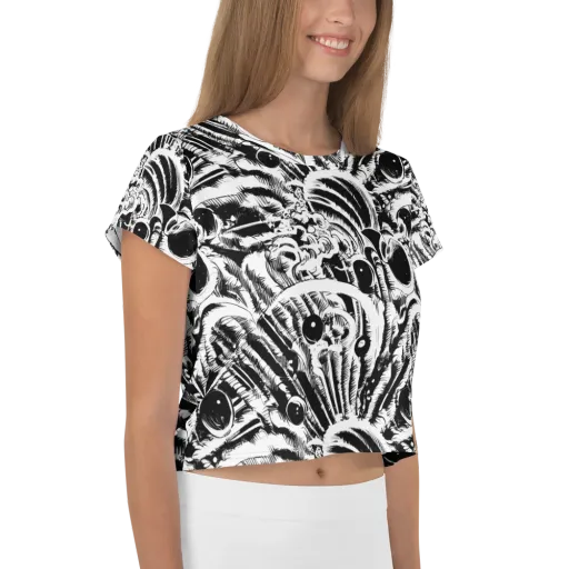 Ink Jungle on a Crop Tee