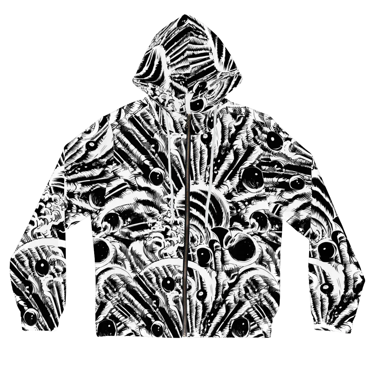 Ink Jungle on Women's Full-Zip Hoodie — Front
