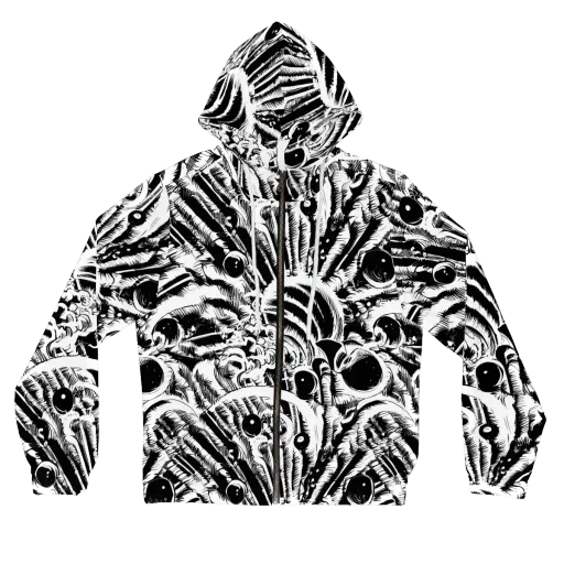 Ink Jungle on a Women's Full-Zip Hoodie