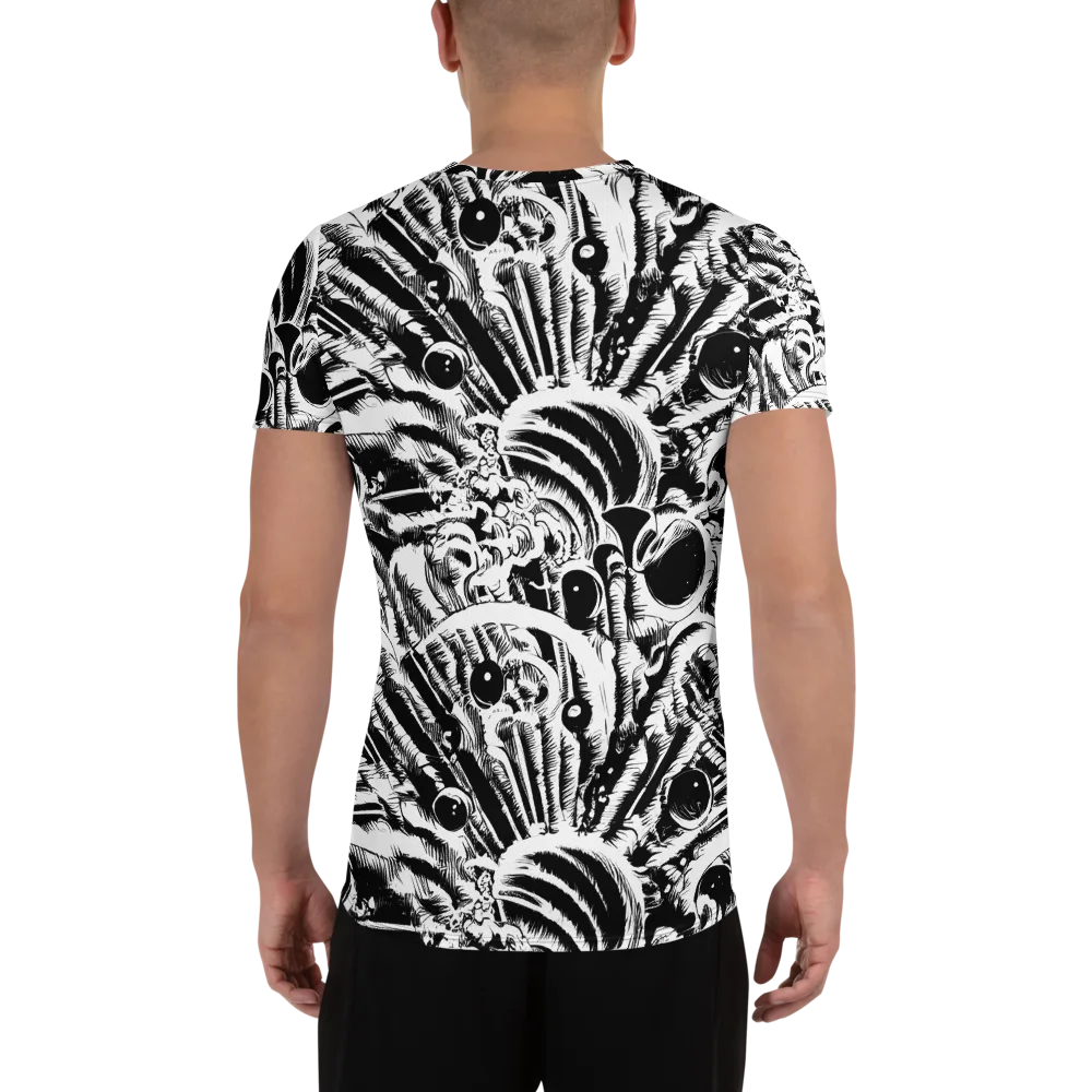 Ink Jungle on Men's Athletic T-Shirt — Back
