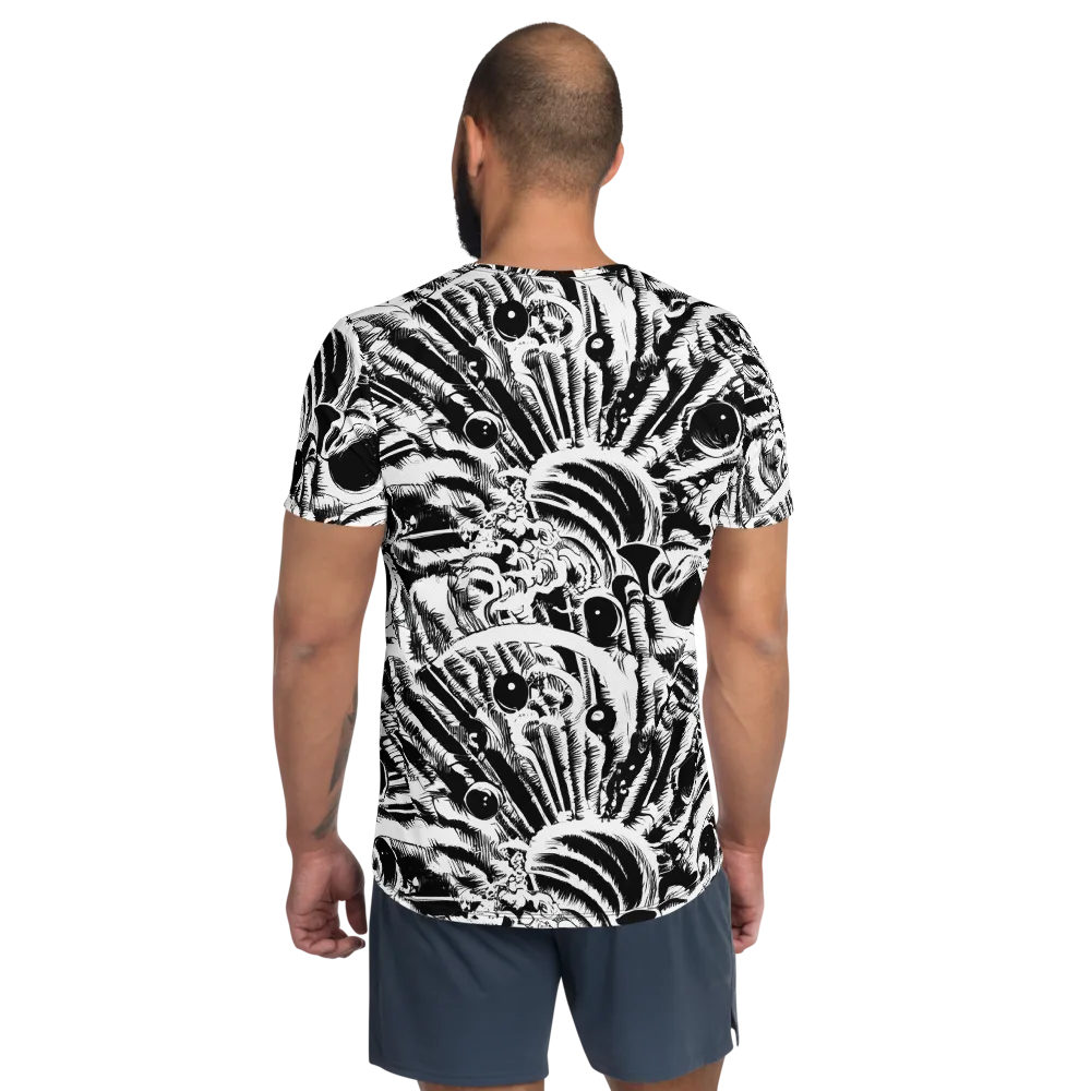Ink Jungle on Men's Athletic T-Shirt — Back