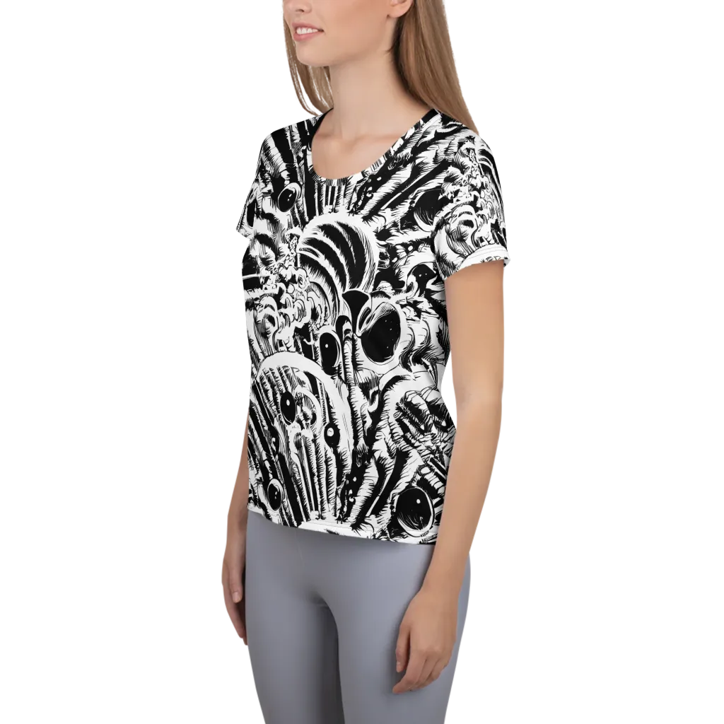 Ink Jungle on Women's Athletic T-Shirt — Left