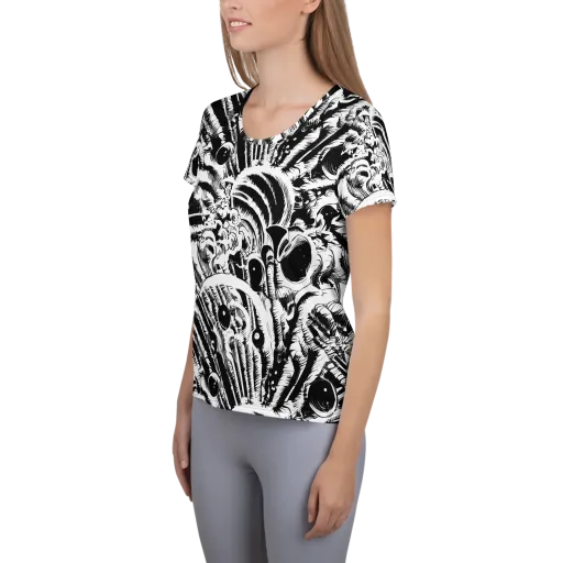 Ink Jungle on a Women's Athletic T-Shirt