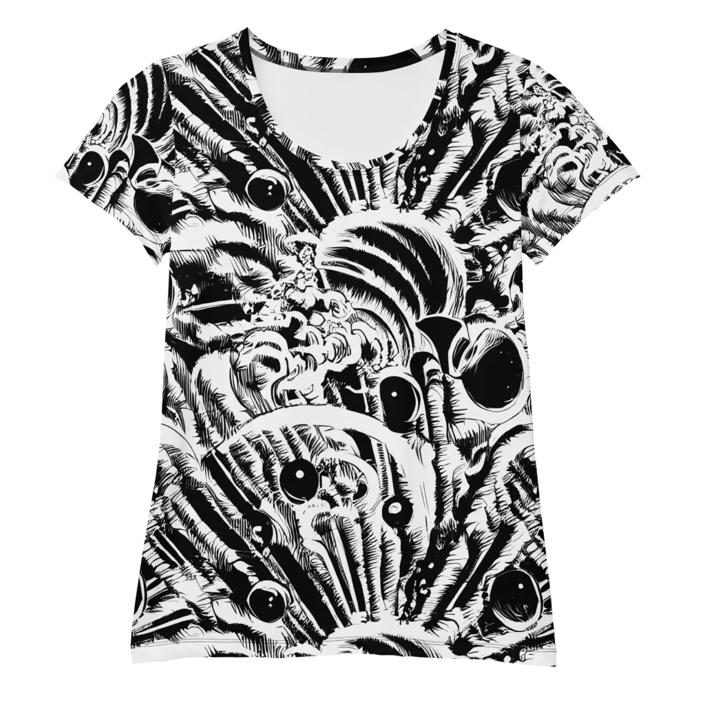 Ink Jungle on Women's Athletic T-Shirt — Front
