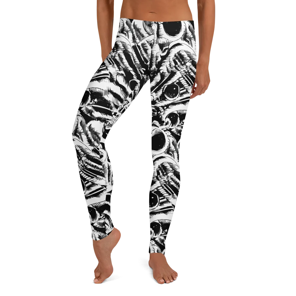 Ink Jungle on Leggings — Front