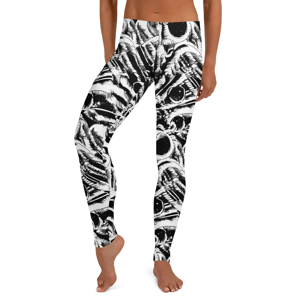 Ink Jungle on Leggings — Front