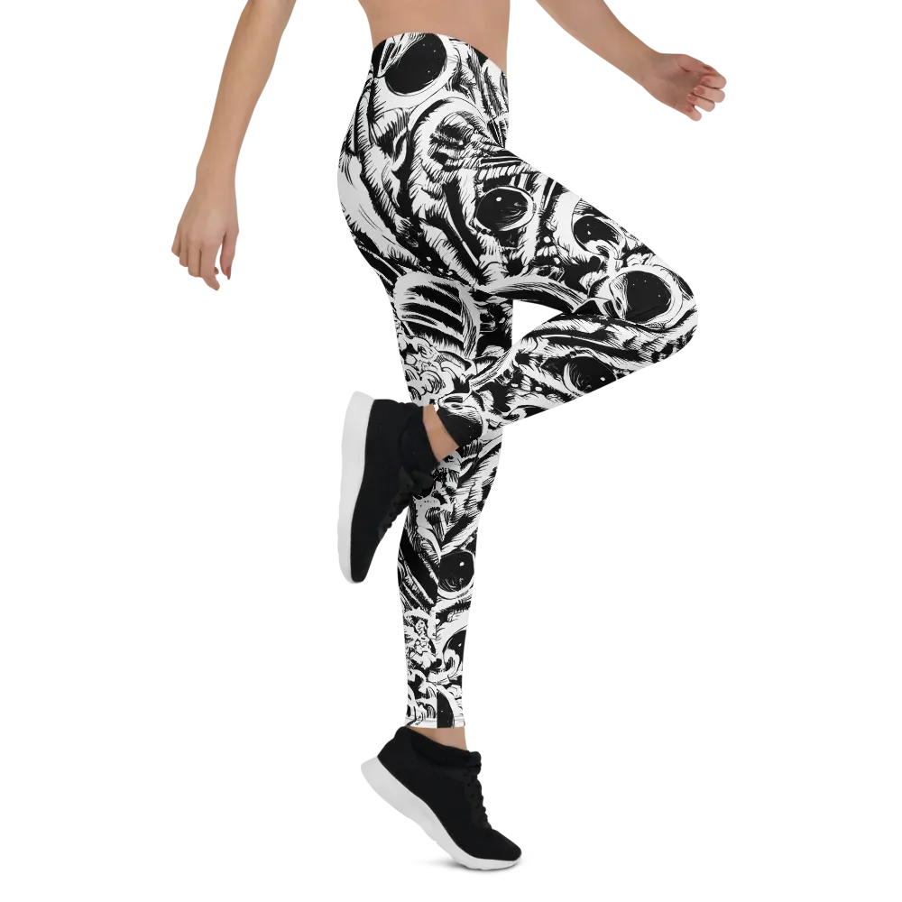 Ink Jungle on Leggings — Right