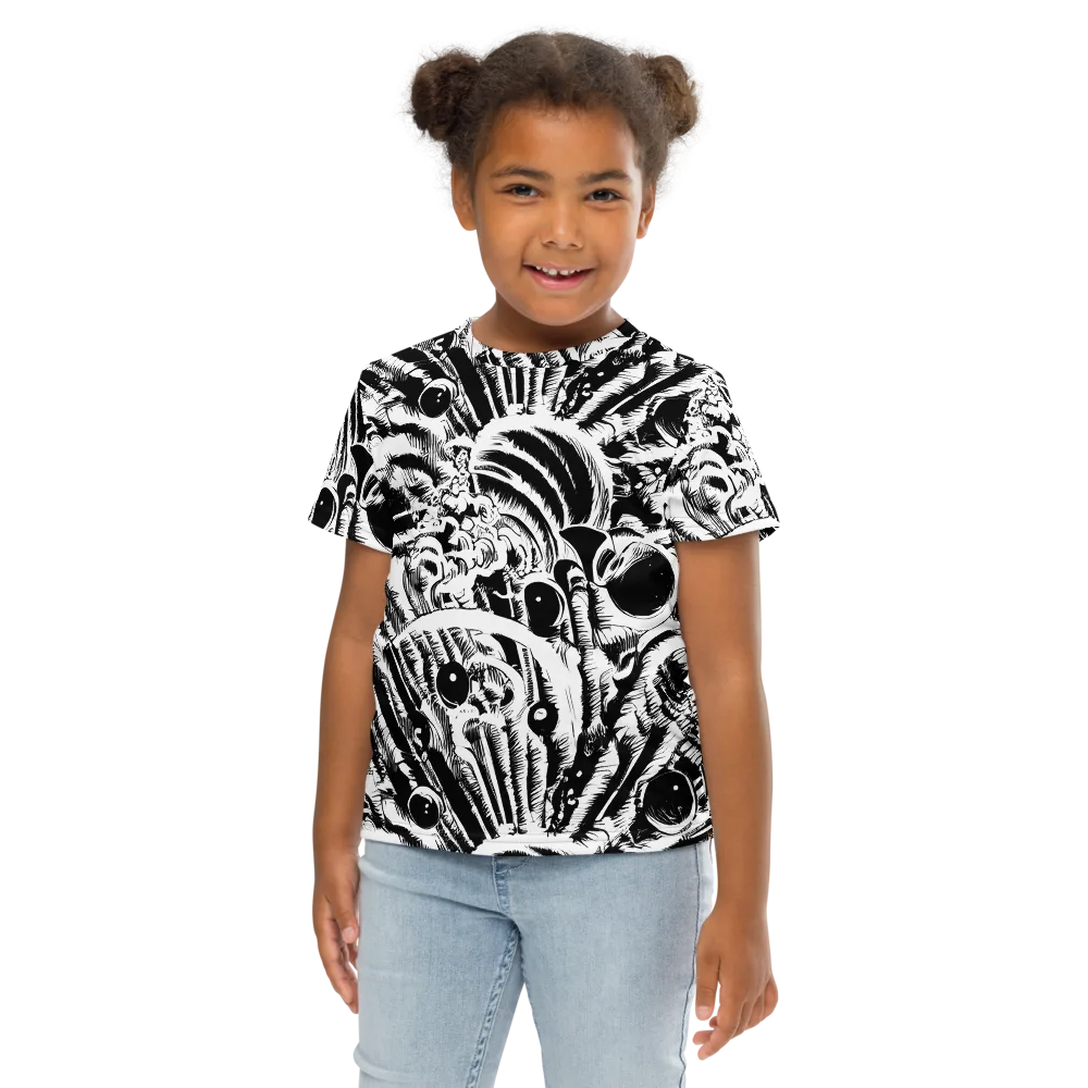 Ink Jungle on Kids Crew Neck T-Shirt — Front