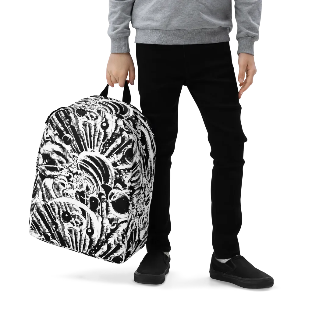 Ink Jungle on Minimalist Backpack — Zoomed-in
