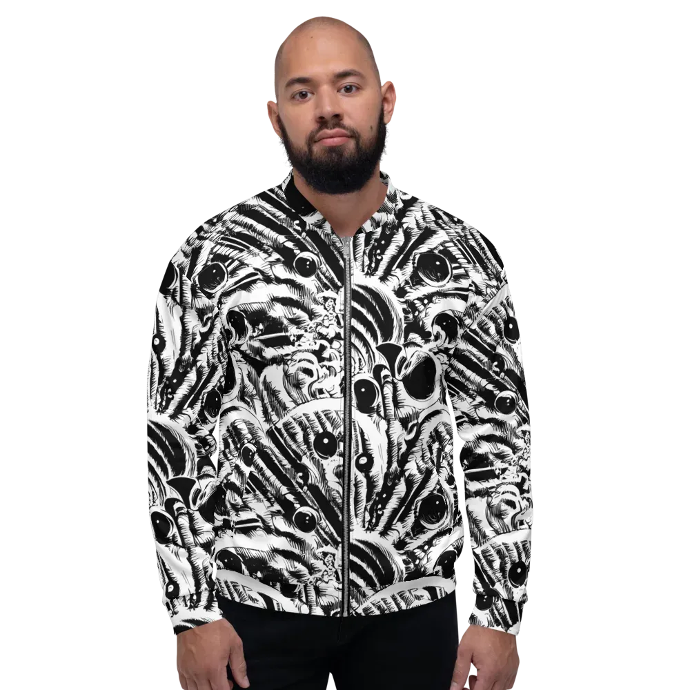 Ink Jungle on Bomber Jacket — Front