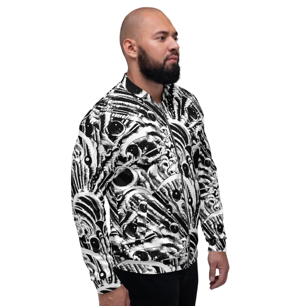 Ink Jungle on Bomber Jacket — Right