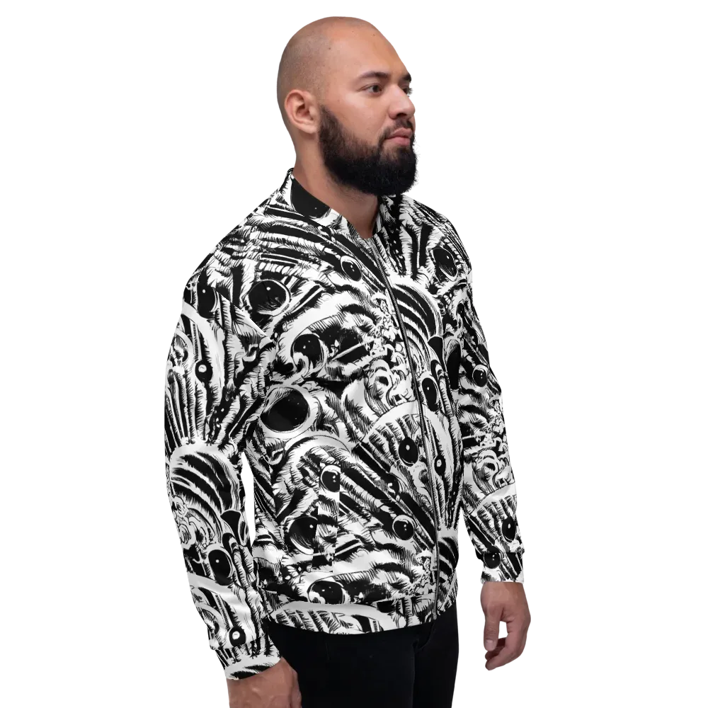 Ink Jungle on Bomber Jacket — Right