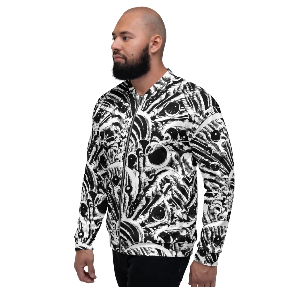 Ink Jungle on Bomber Jacket — Left