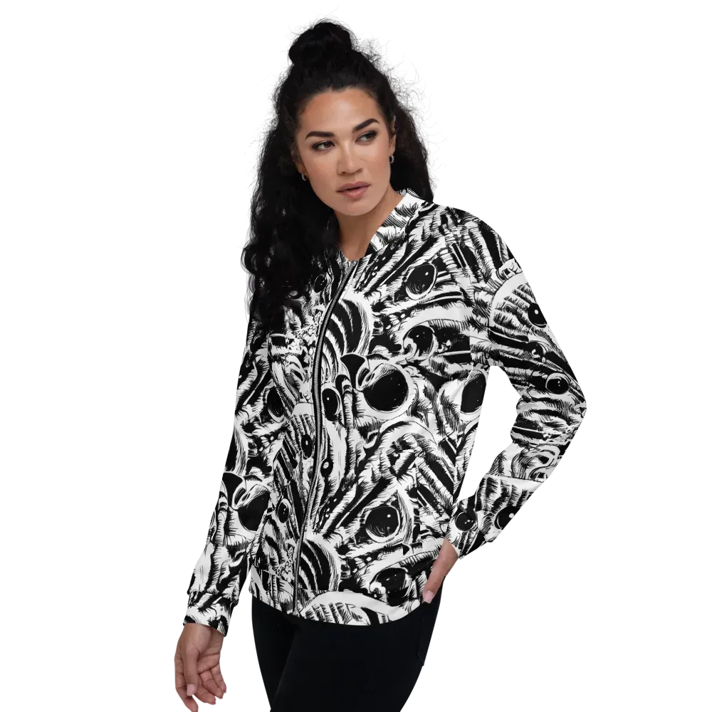 Ink Jungle on Bomber Jacket — Left