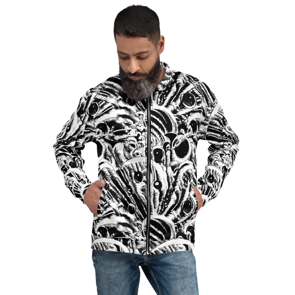 Ink Jungle on Bomber Jacket — Front