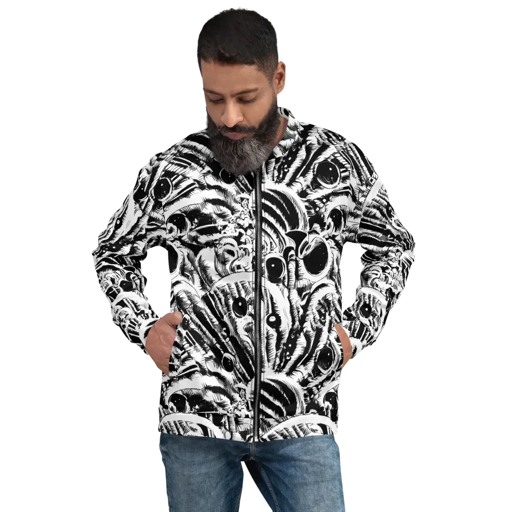 Ink Jungle on Bomber Jacket — Front