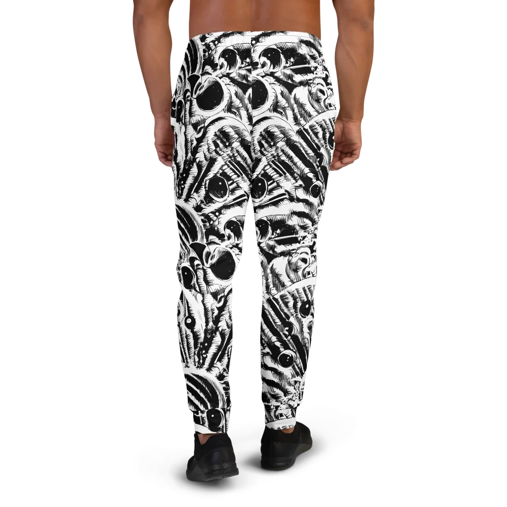 Ink Jungle on Men's Joggers — Back