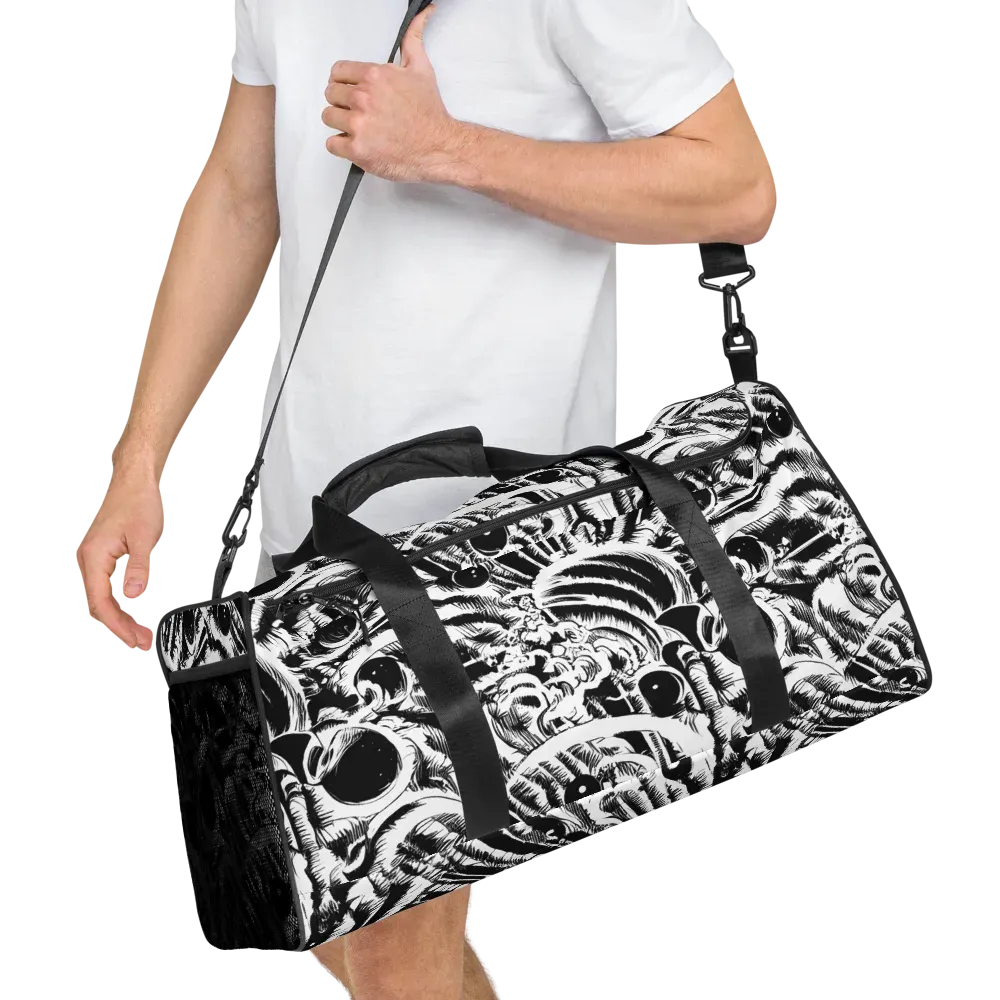 Ink Jungle on Duffle Bag — Right Front