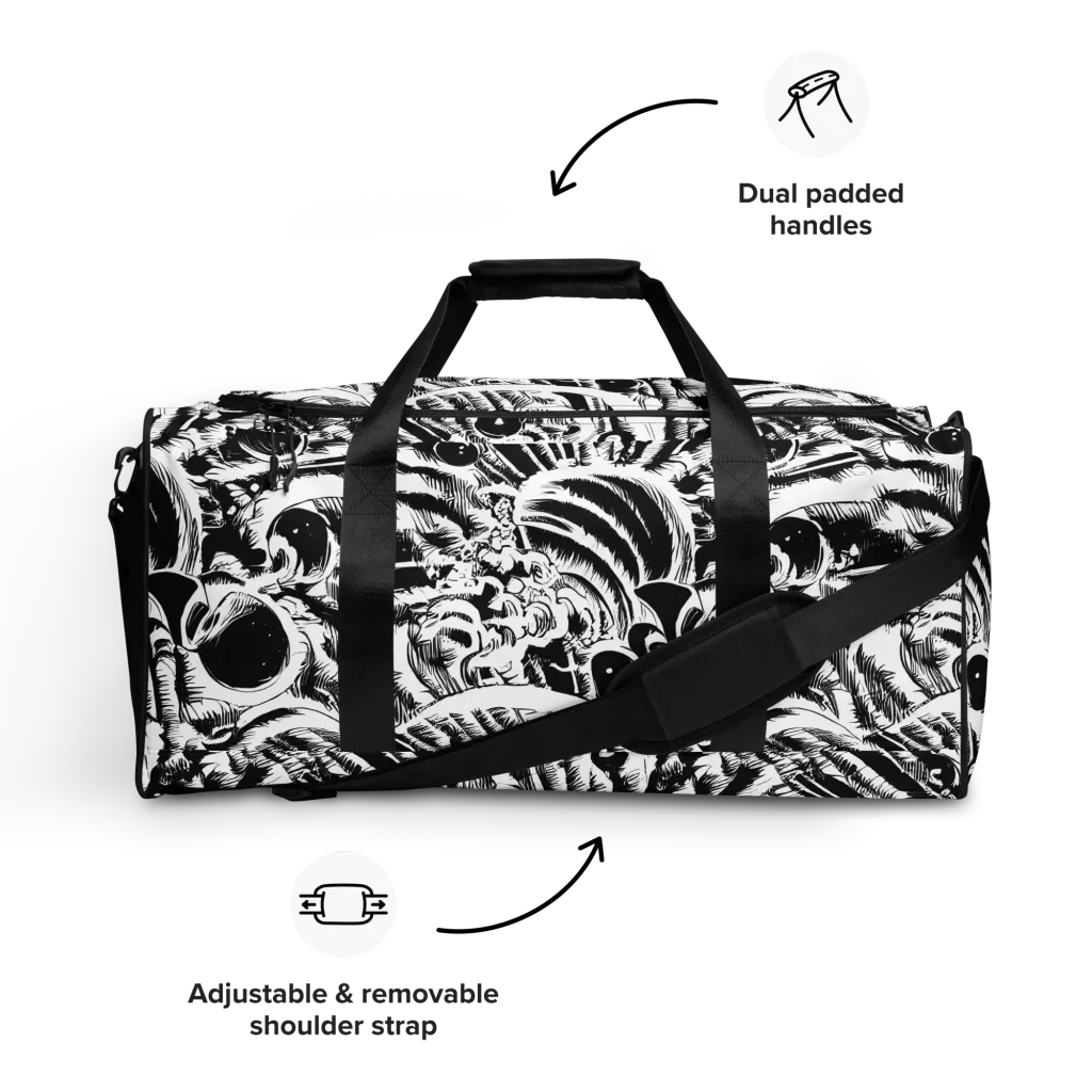 Ink Jungle on Duffle Bag — Front