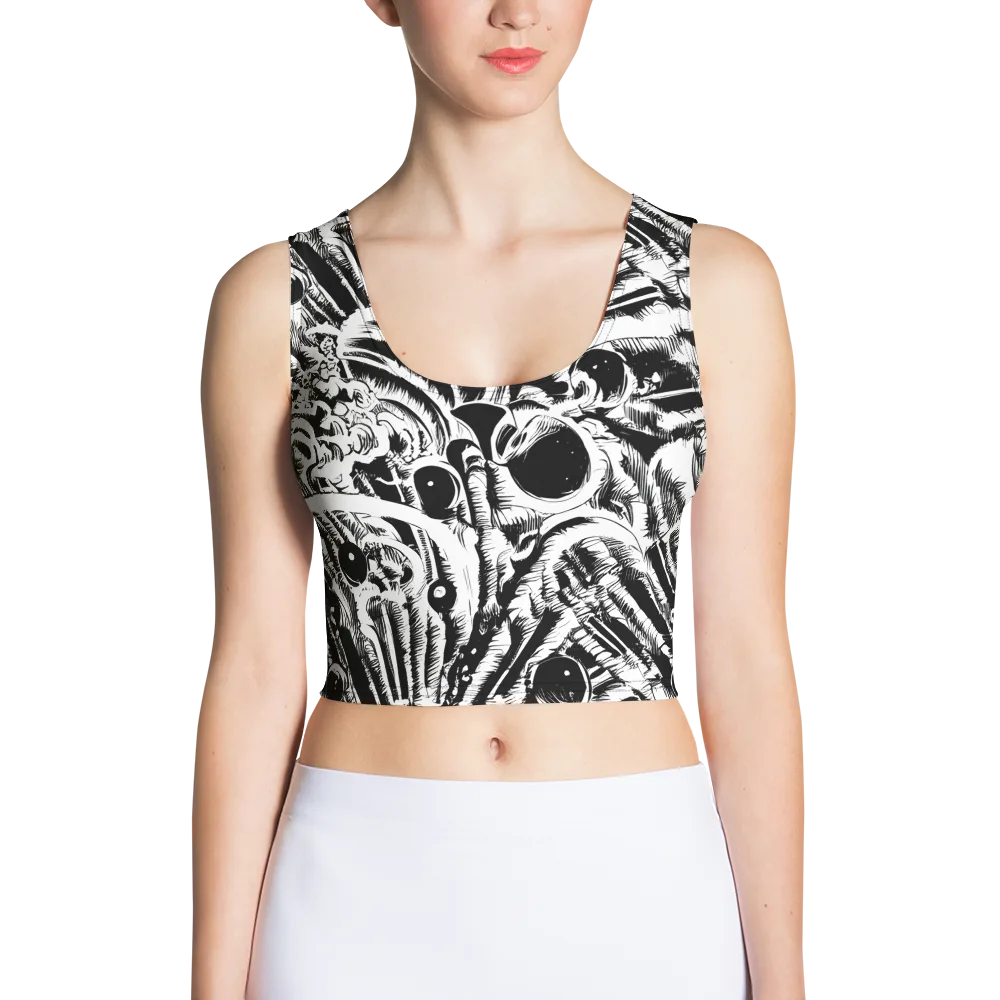 Ink Jungle on Crop Top — Front