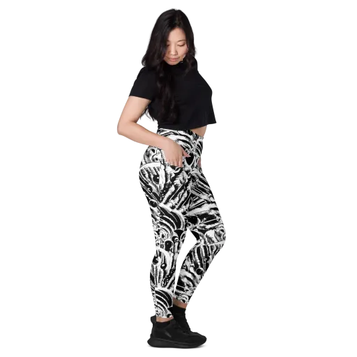 Ink Jungle on a Leggings with Pockets
