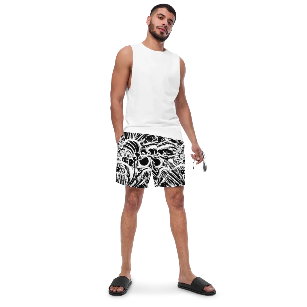 Ink Jungle on Swim Trunks — Front
