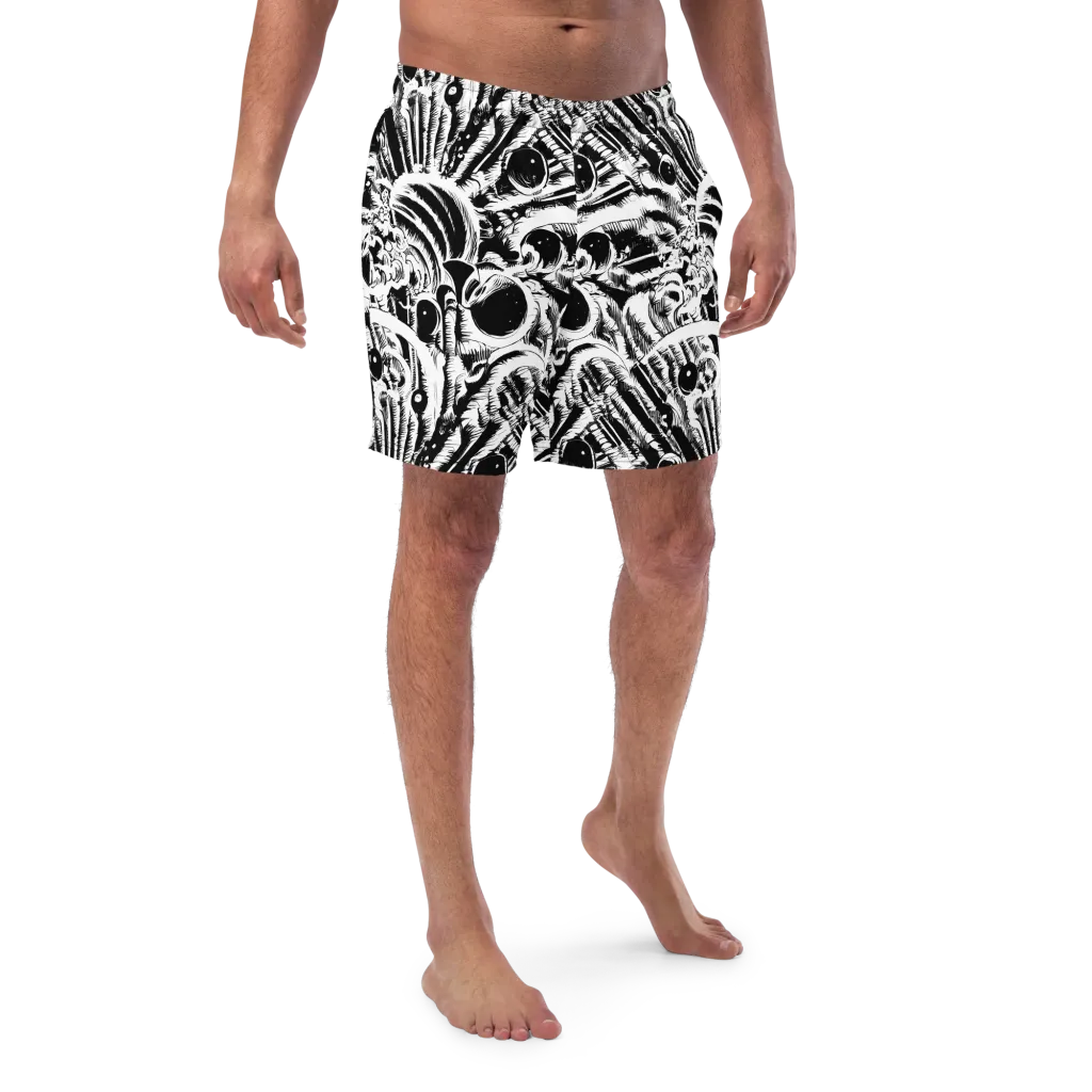 Ink Jungle on Swim Trunks — Front