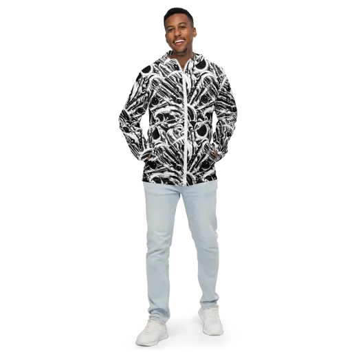 Ink Jungle on a Men's Windbreaker