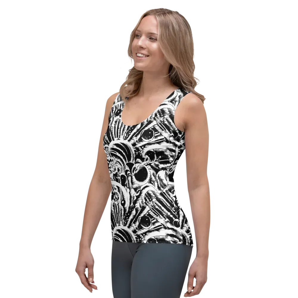 Ink Jungle on Women's Tank Top — Left Front