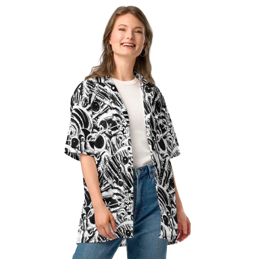 Ink Jungle on Button Shirt — Front