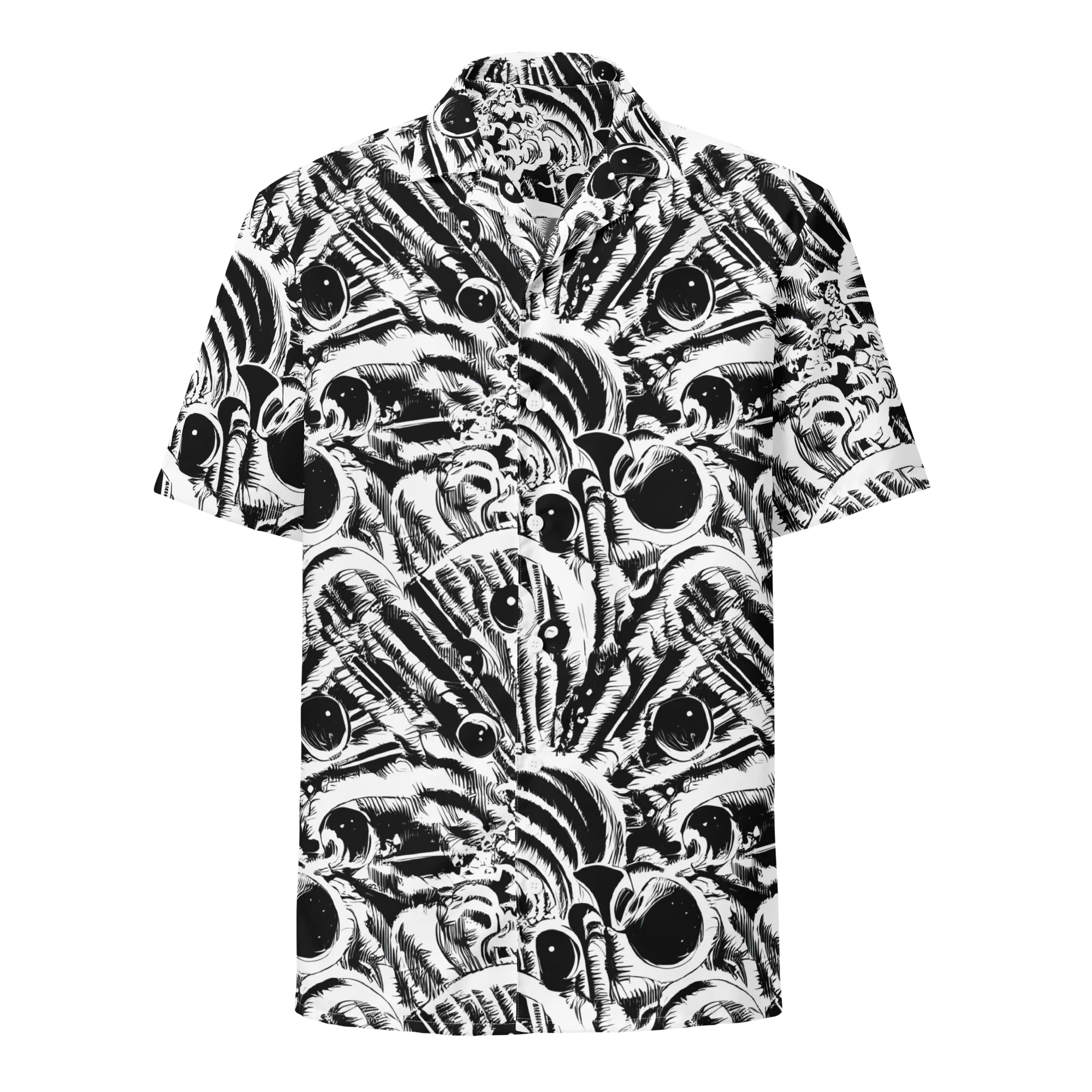 Ink Jungle on Button Shirt — Front