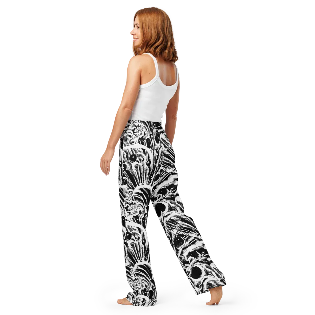 Ink Jungle on Women's Pajama Pants — Back